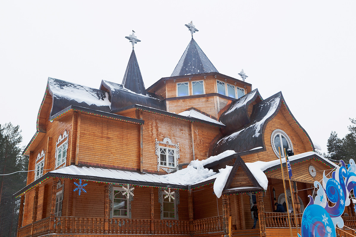 Terem Ded Moroz (Kakek Salju) di Veliky Ustyug, Vologodskaya (Vologda) Oblast.