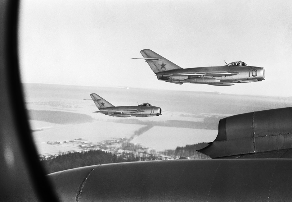 MiG-15 soviéticos sobre Coreia