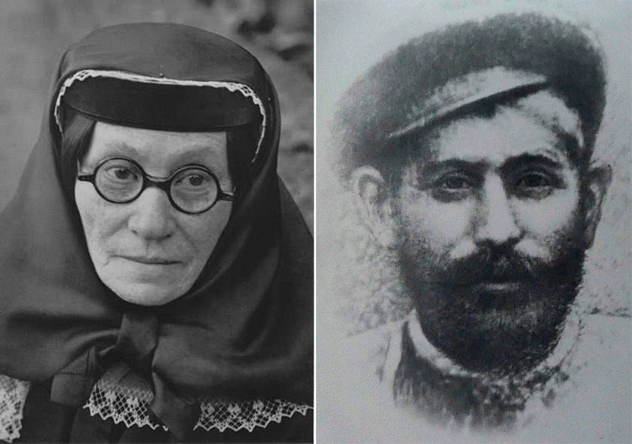 Ekaterina Geladze y Vesarión Dzhugashvili, el padre de Iósif Stalin