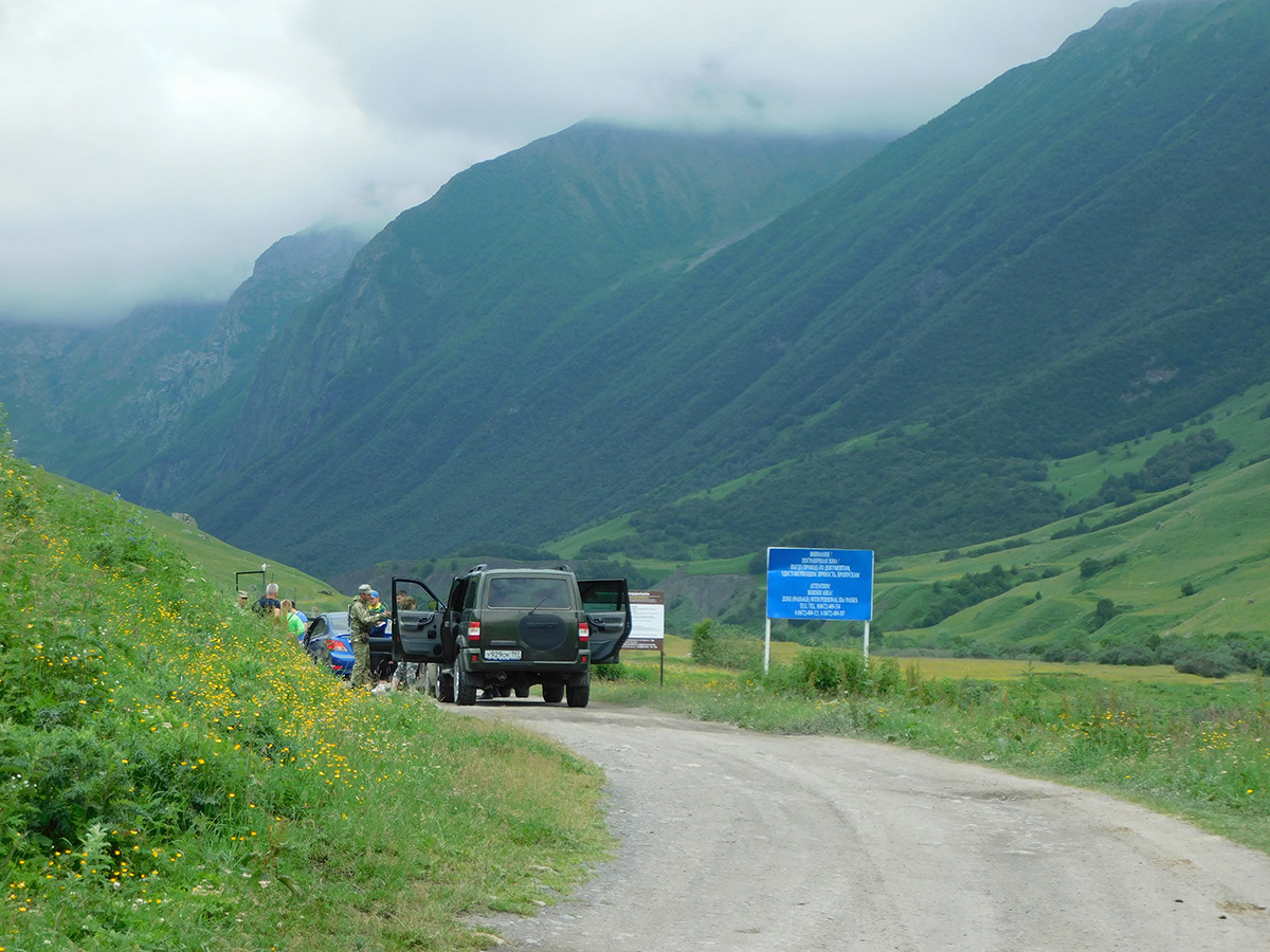 Zona de fronteira na Ossétia do Norte, Cáucaso