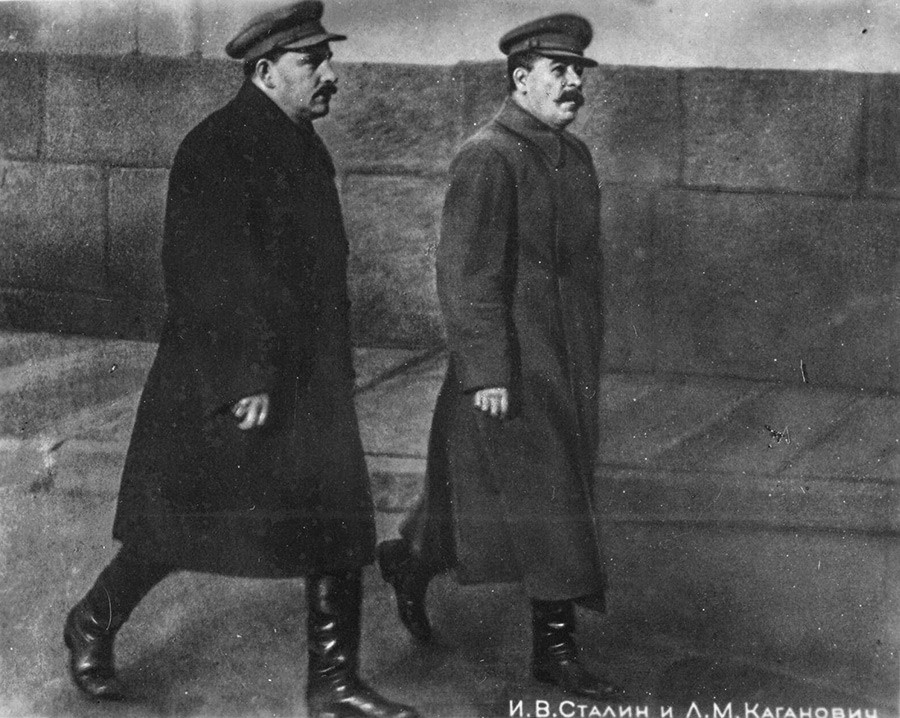 Лазар Каганович и Йосиф Сталин

