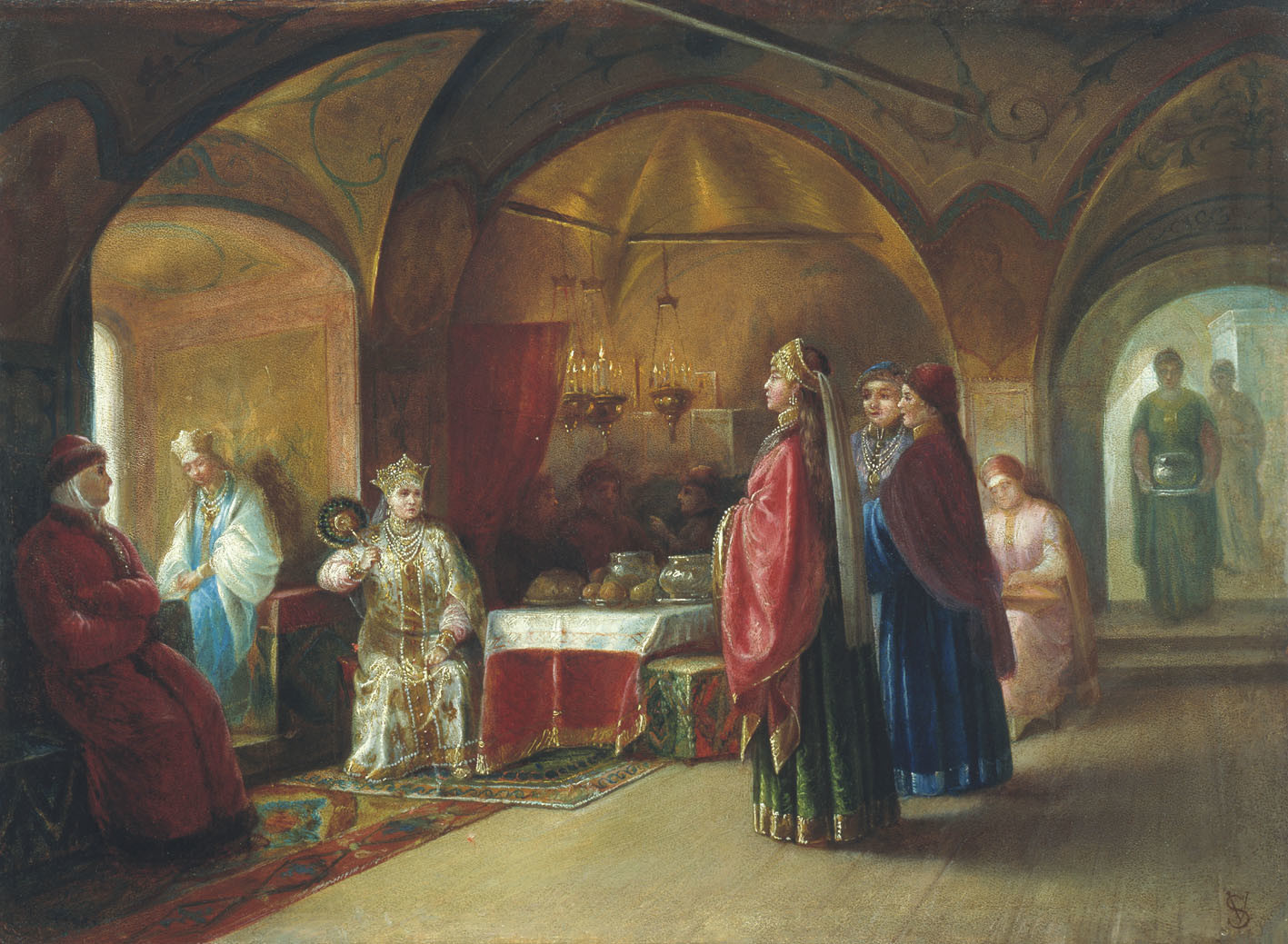 Terem des princesses russes par Mikhaïl Klodt, 1878