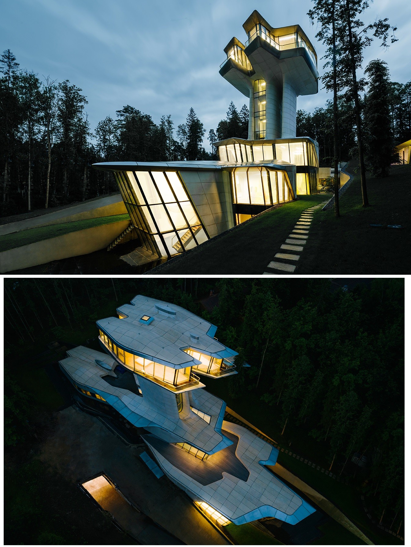 Demeure conçue par le célèbre bureau d'architecte Zaha Hadid