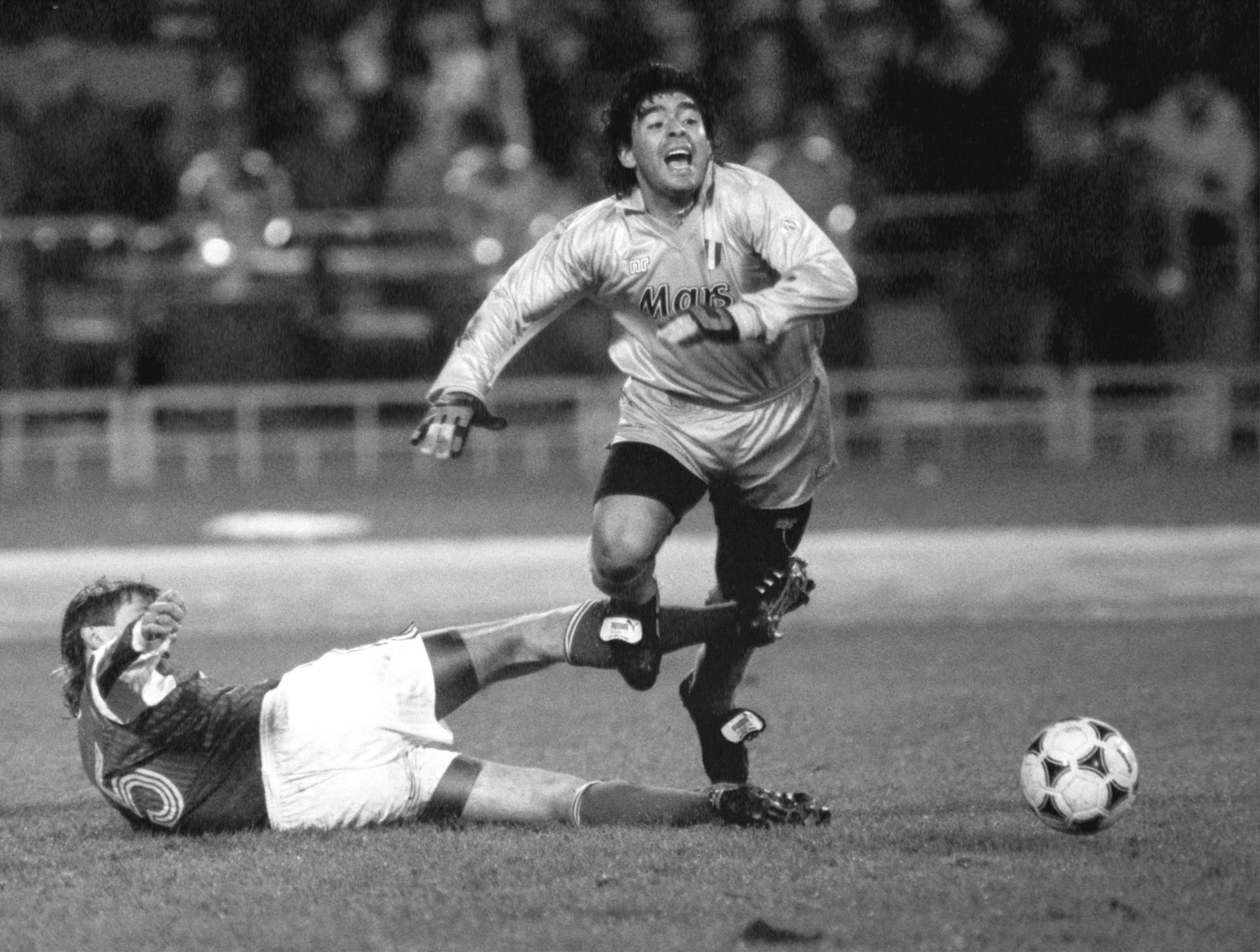 Boris Pozdnyakov and Diego Maradona.
