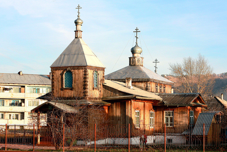 Церковь Благовещения Пресвятой Богородицы в Абазе, республика Хакасия, 1980 г. постройки 