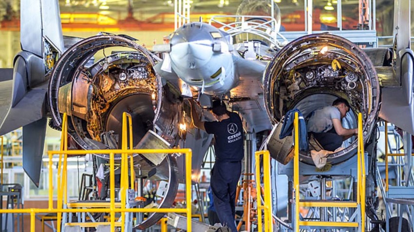 El Su-35 en la fábrica de aviones de Komsomolsk-del-Amur 