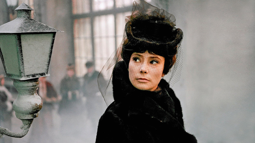 L'attrice Tatiana Samoilova in una scena del film "Anna Karenina" del 1967