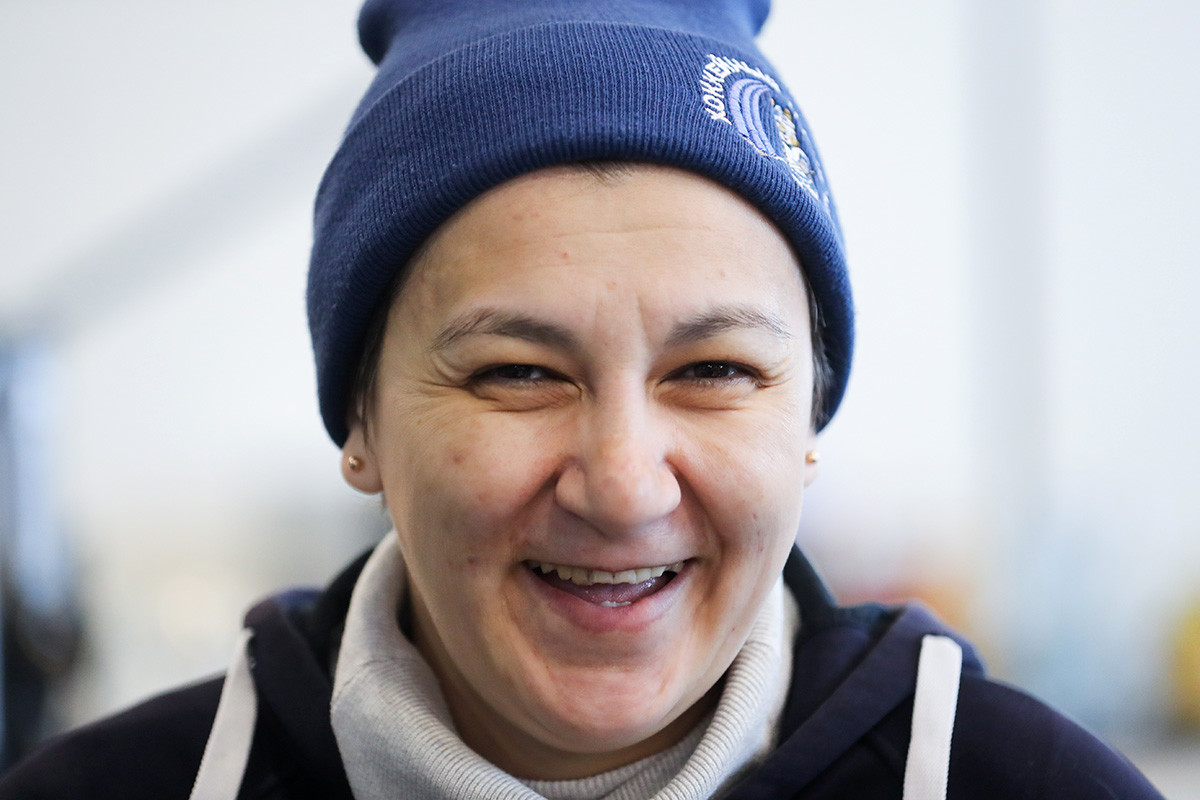 Marija Onolbajeva, trenerica ekipe.

