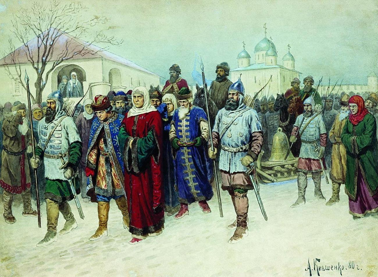 Exil de Marfa Boretskaïa, notable de Novgorod