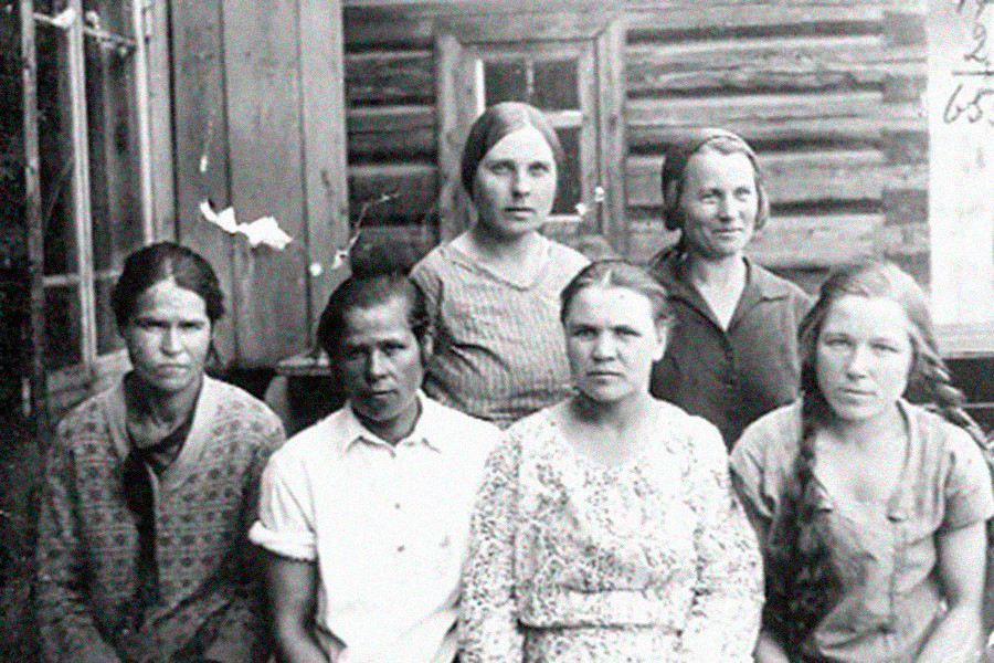 Arbeiterinnen der Zentralmine in Schtscheglowsk