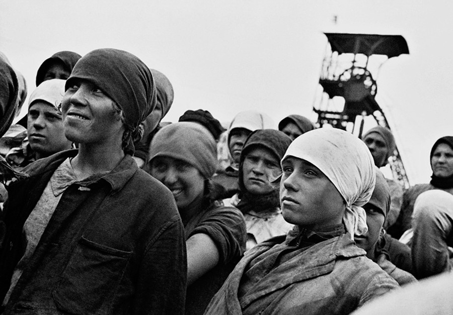 Arbeiterinnen der Gorlowka-Mine