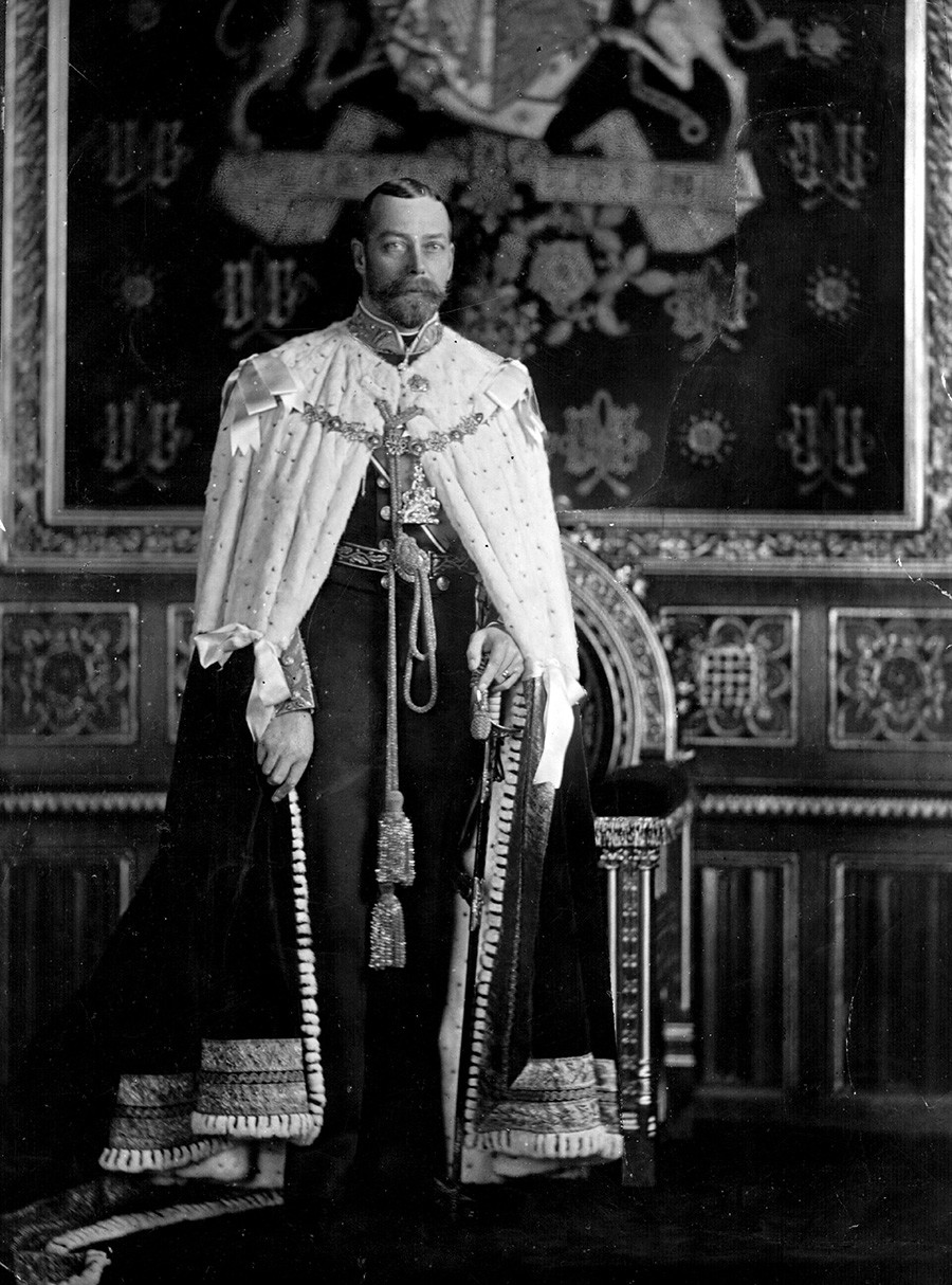  George V (1865 - 1936), King of the United Kingdom (1910 - 1936), circa 1910