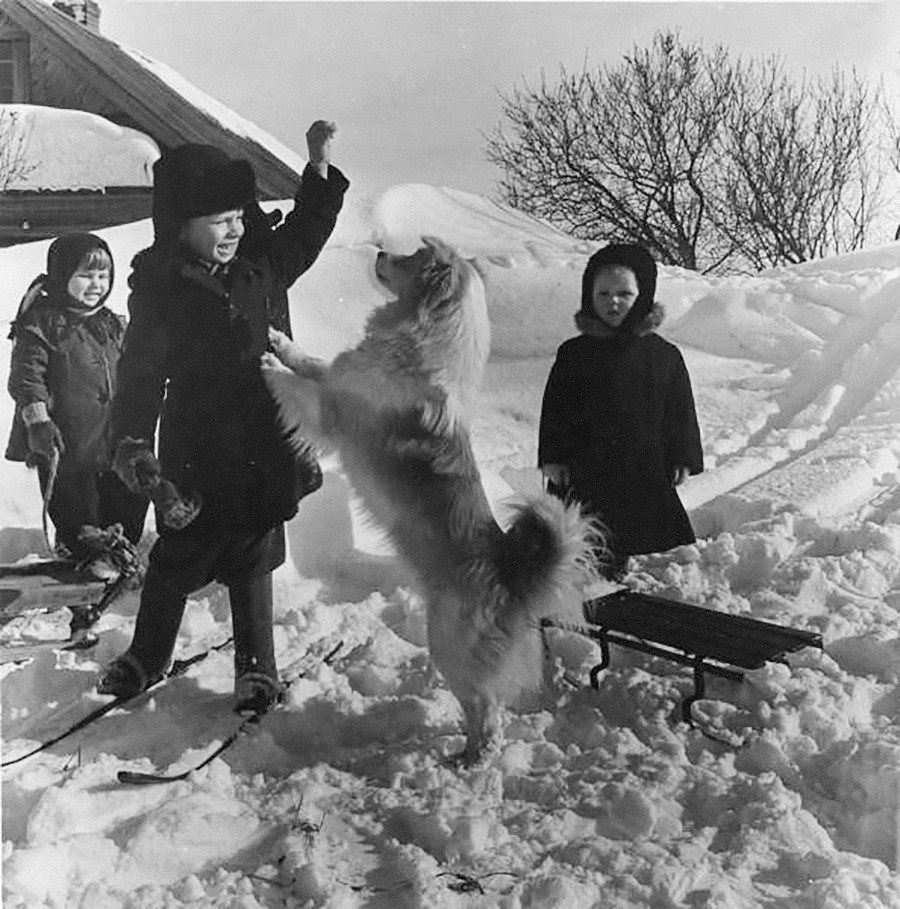 コルホーズの冬、1960年代