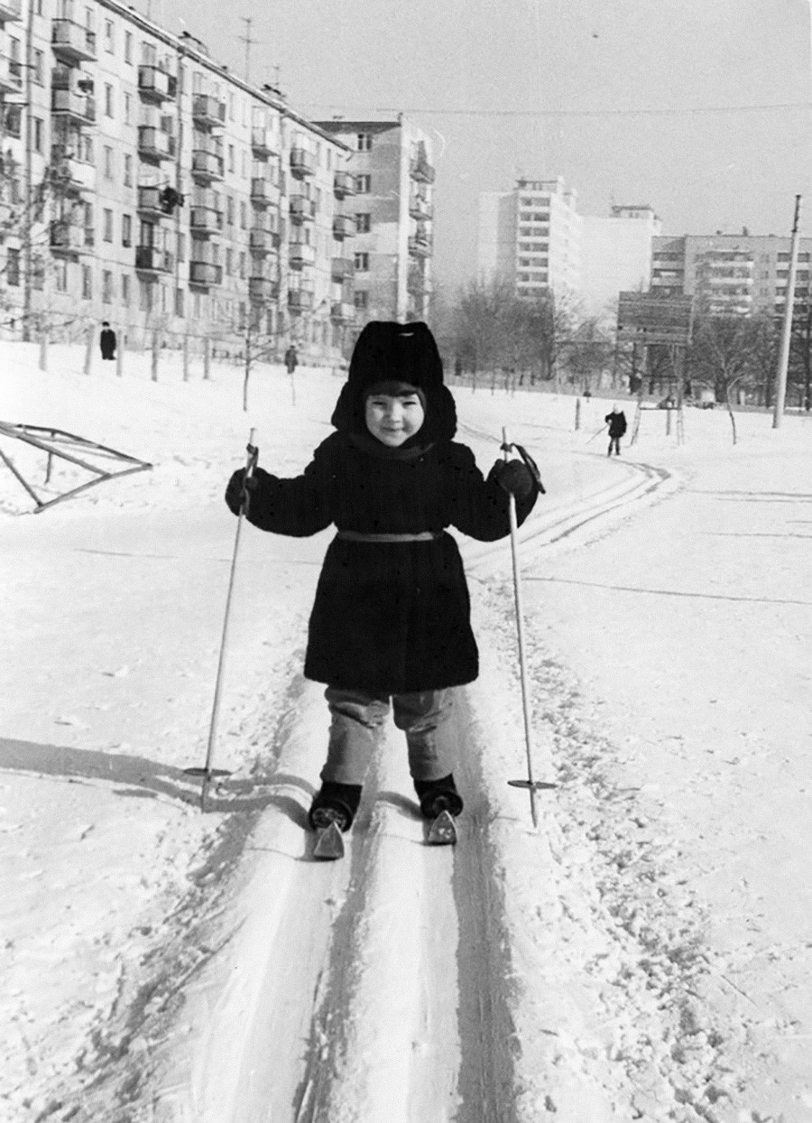 À ski dès l’enfance, 1978


