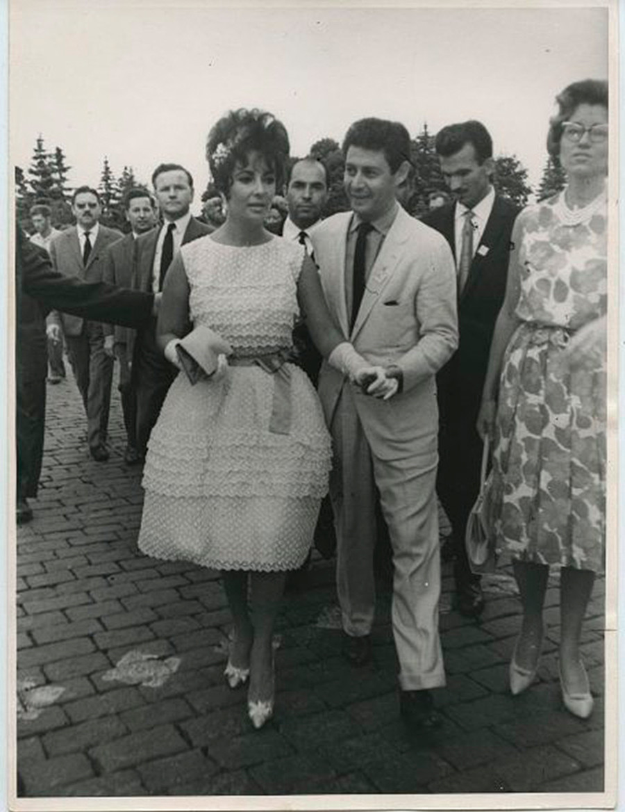 Elizabeth Taylor et Eddie Fisher au kremlin