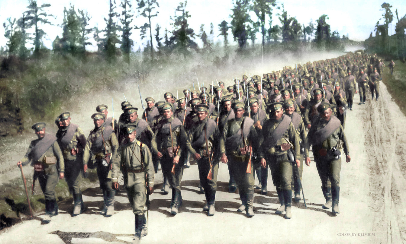 Руске трупе, Први светски рат.