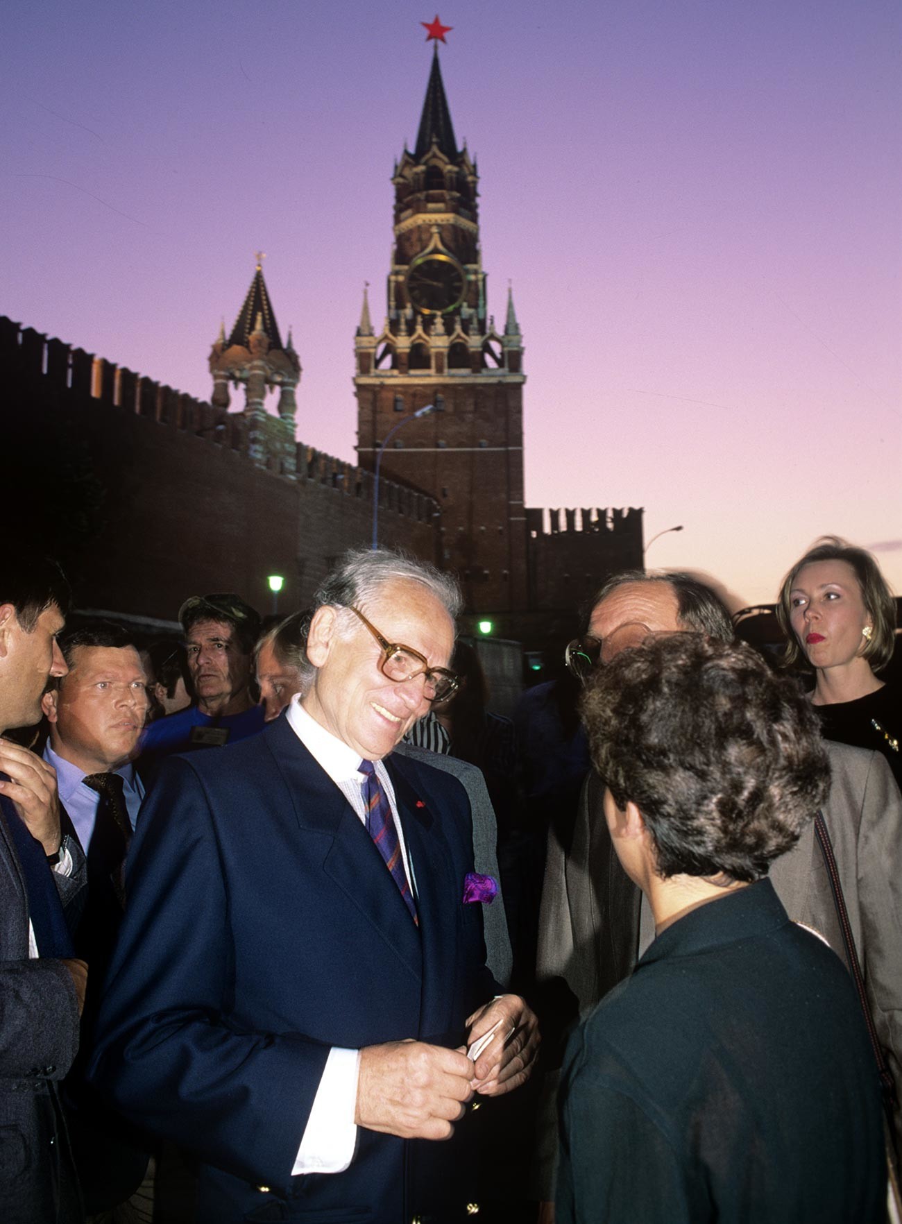 Pierre Cardin on Red Square, 1991