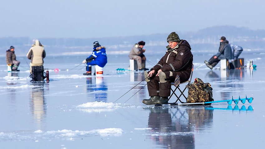 The beauty of ice-fishing and why Russians can't get enough of it