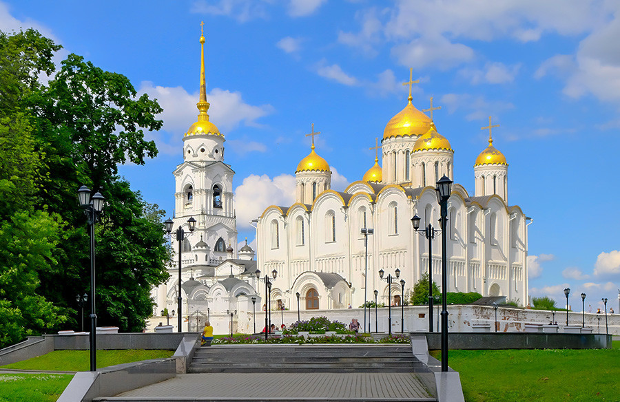 Katedrala Marijinega vnebovzetja iz 12. stoletja v Vladimirju
