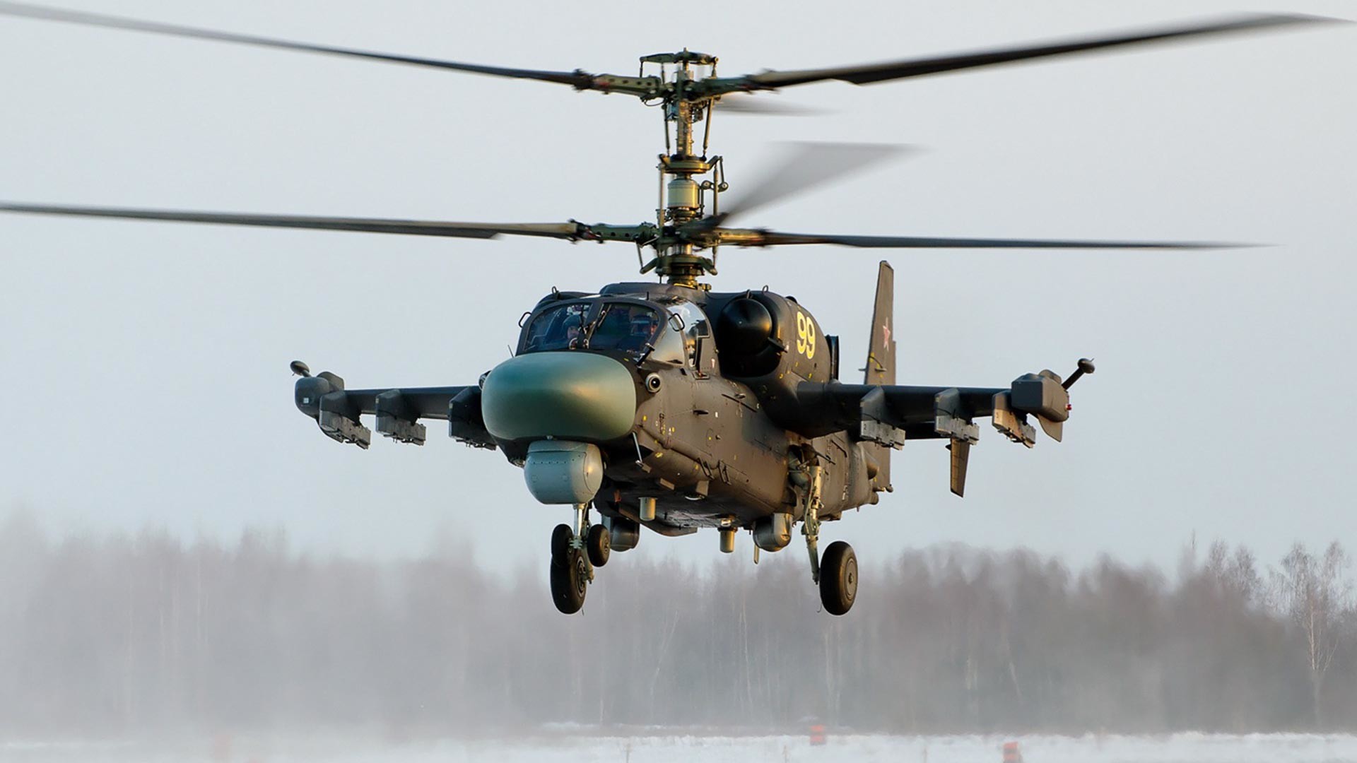 Serial Ka-52 at Torzhok Air Base