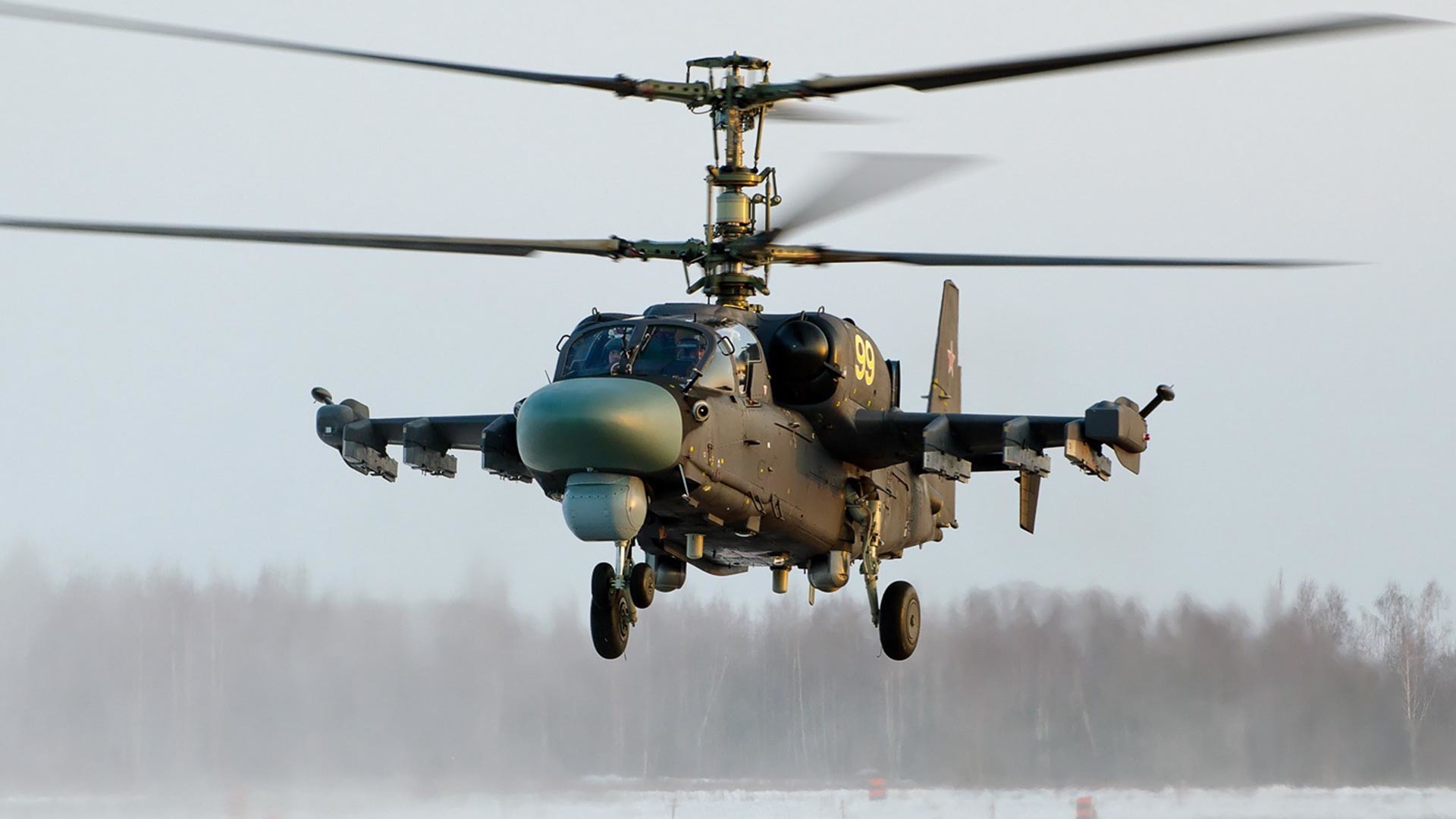 Ka-52 v zračni bazi Toržok