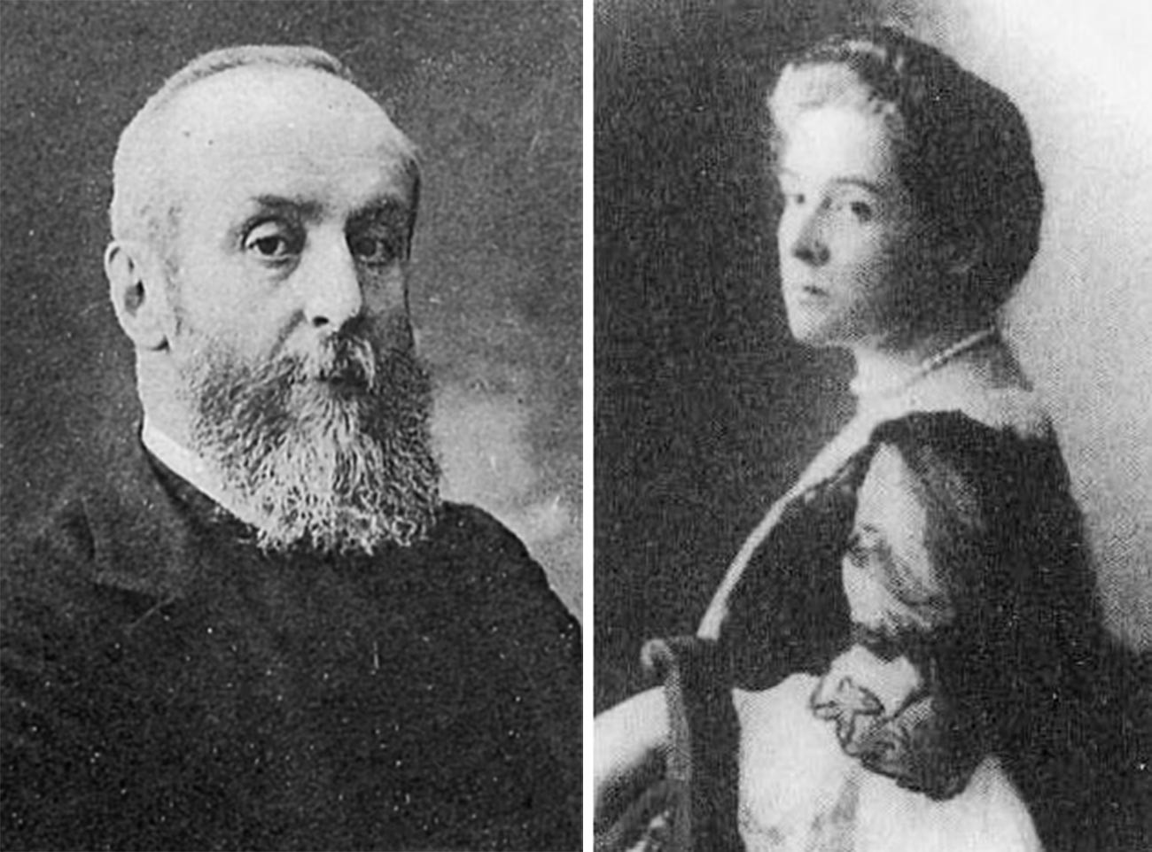 Alexánder Bobrinski y Nadezhda Bobrínskaia, los padres de Sofía
