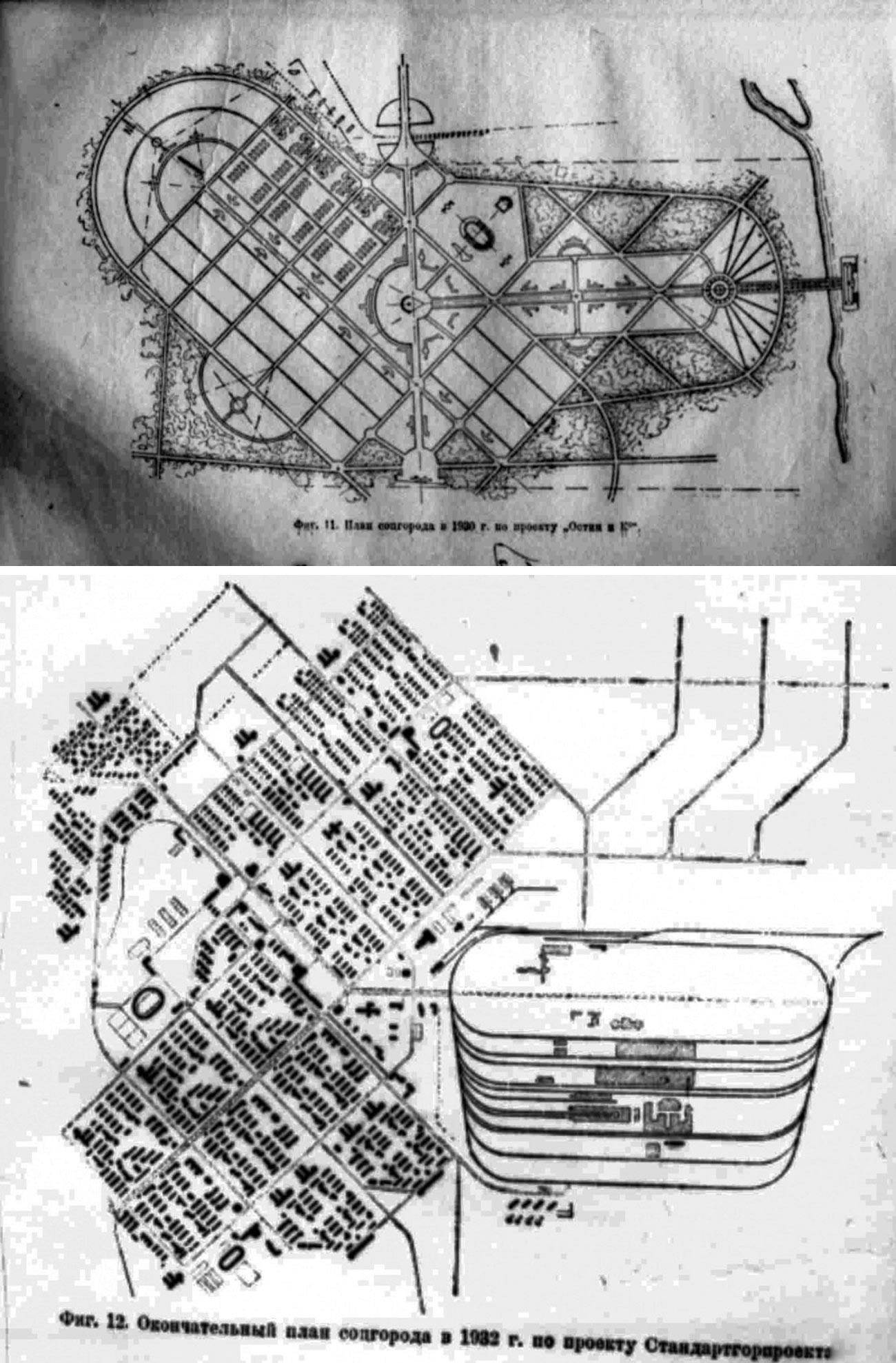 Plans for future urban buildings.  