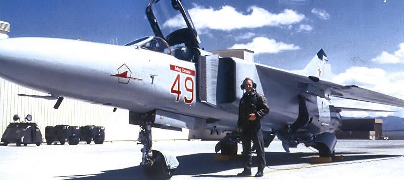 Un MiG-23 du 4477e escadron de test et d'évaluation