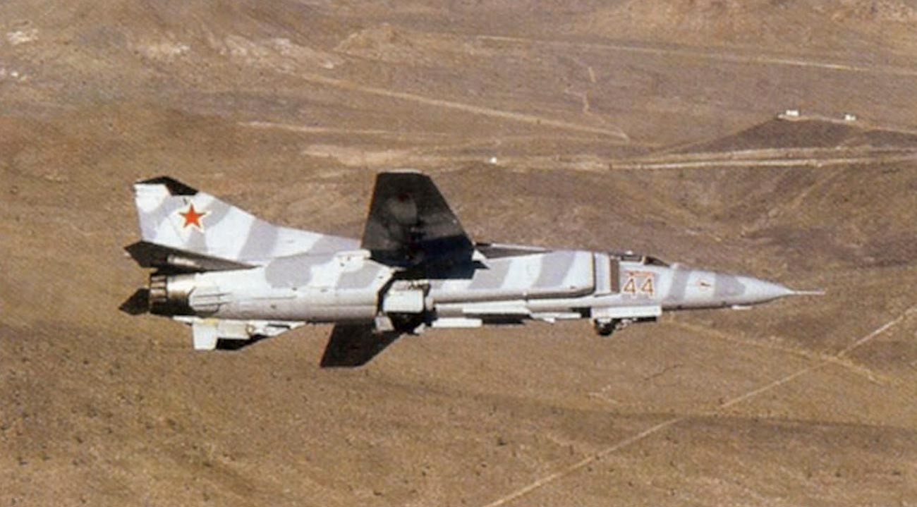 Un MiG-23MS du 4477e escadron d'essai et d'évaluation