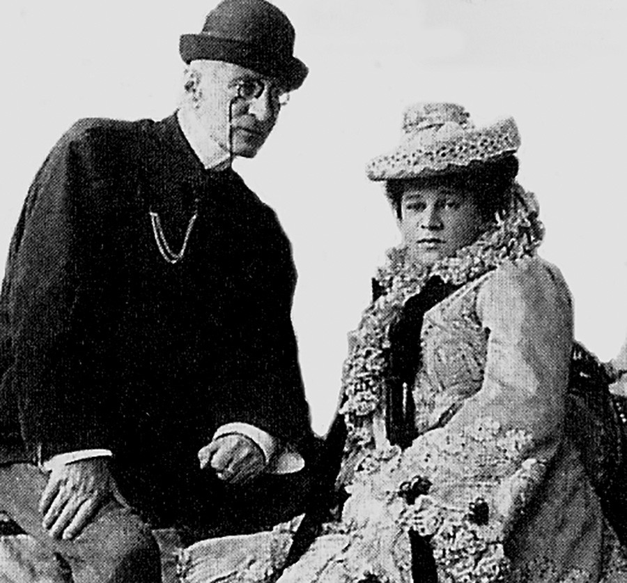 Großherzog Nikolaus Konstantinowitsch und seine Frau Nadeschda