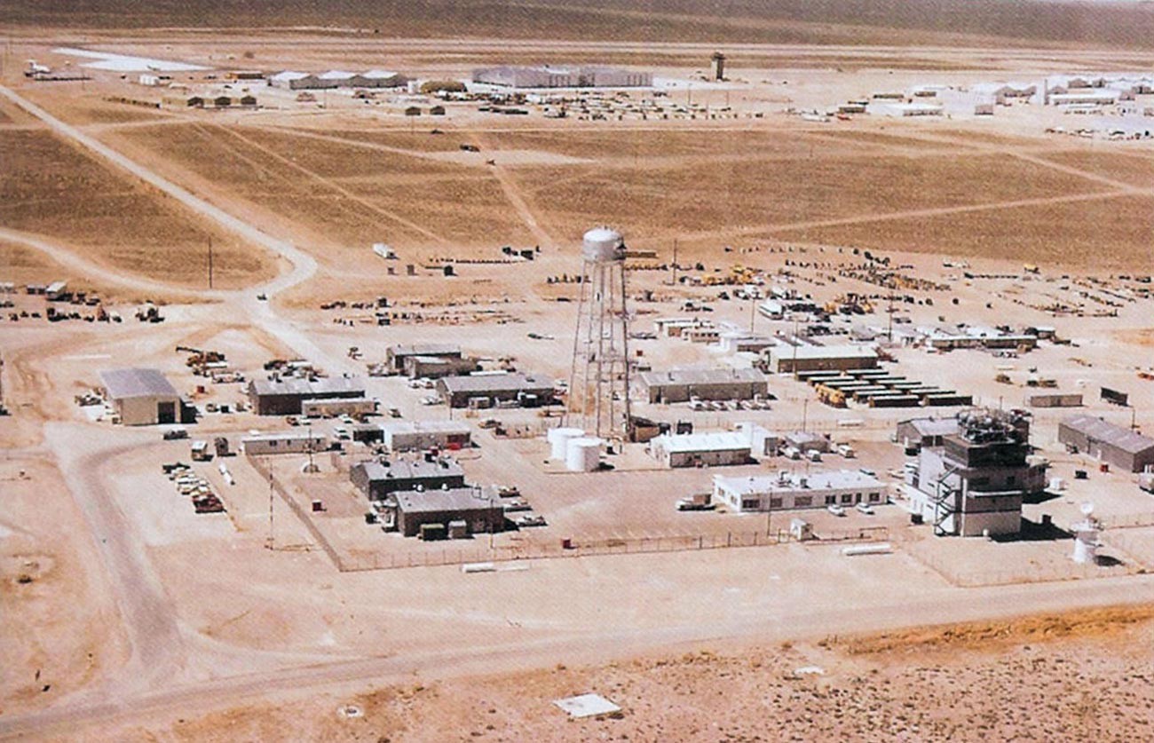 Área del 4477º Escuadrón de Pruebas y Evaluación en Nevada.

