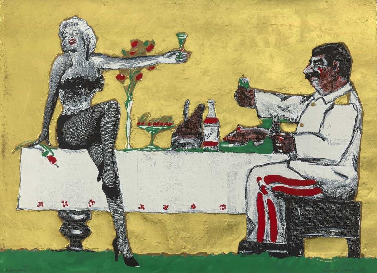 Leonid Sokov. Staljin i Marilyn, 1990.
