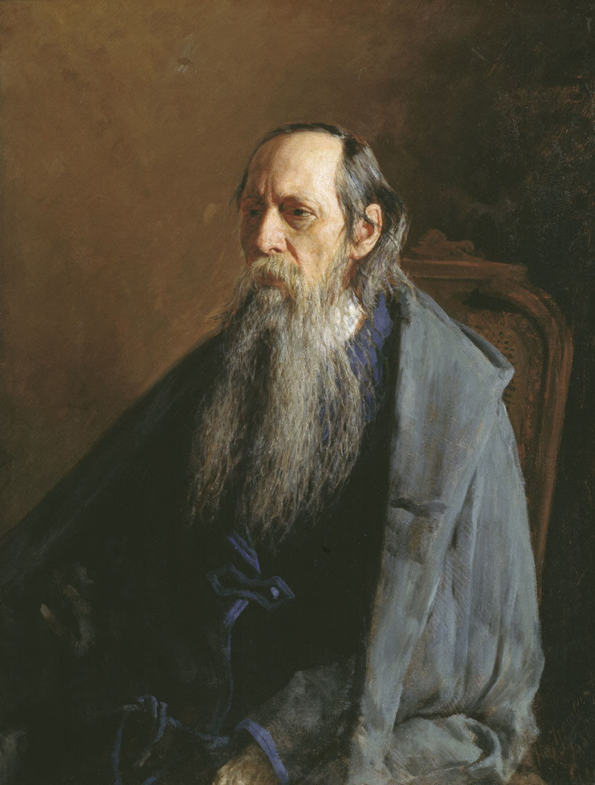Портрет Михаила Салтыкова кисти Николая Ярошенко, 1886
