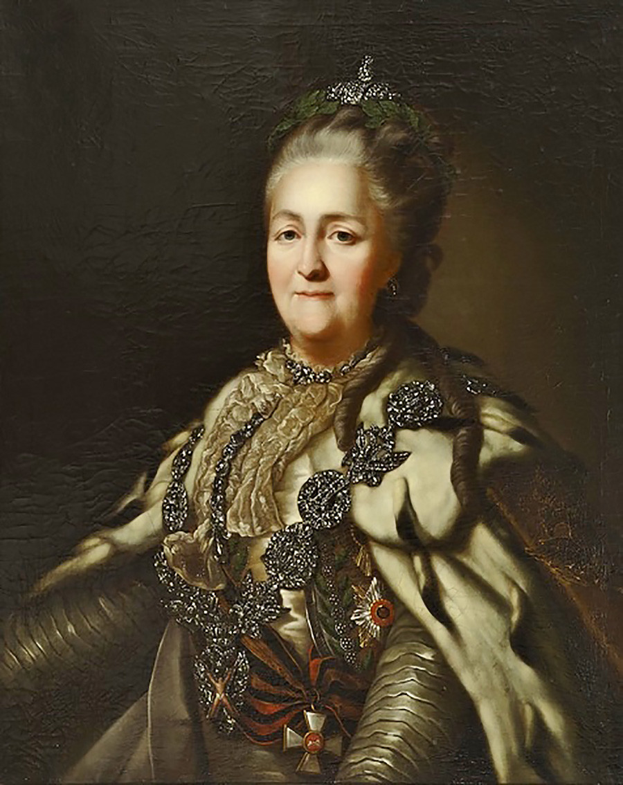 'Potret Ratu Ekaterina II' karya pelukis tak dikenal, 1782.
