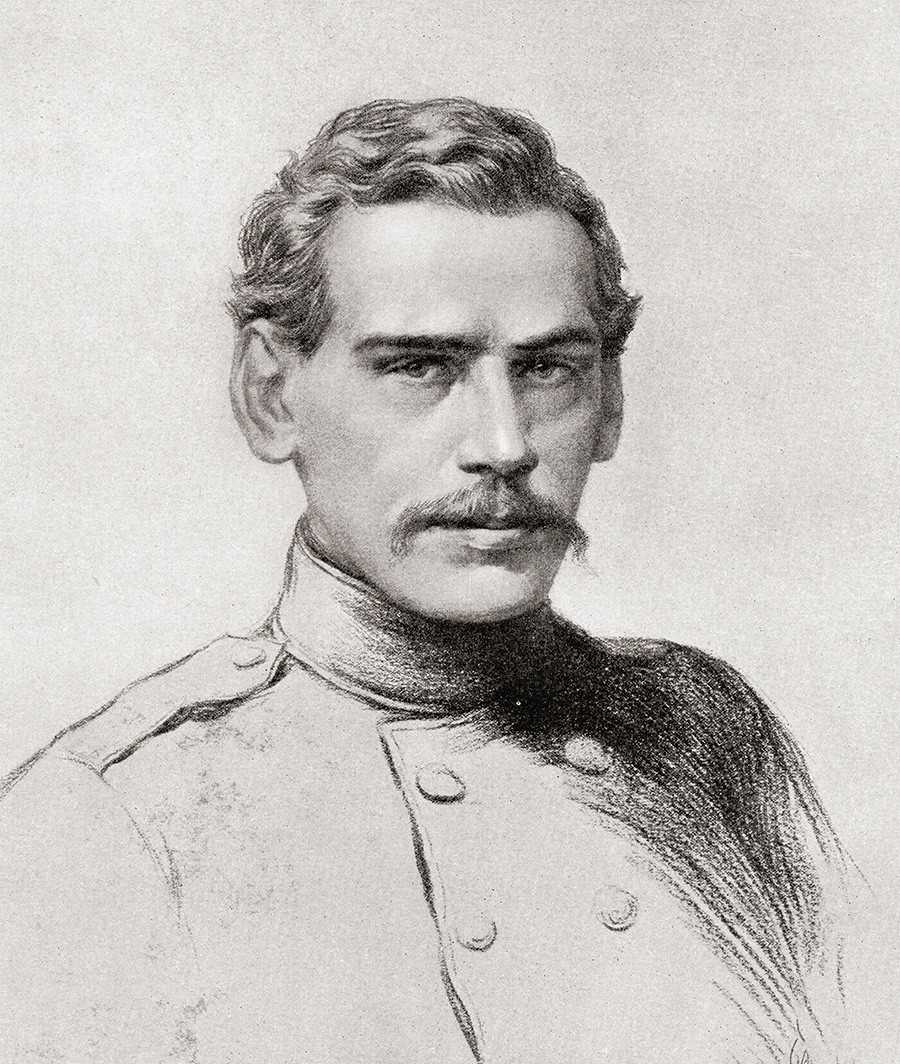 Il giovane Lev Tolstoj, ufficiale nella guerra di Crimea 