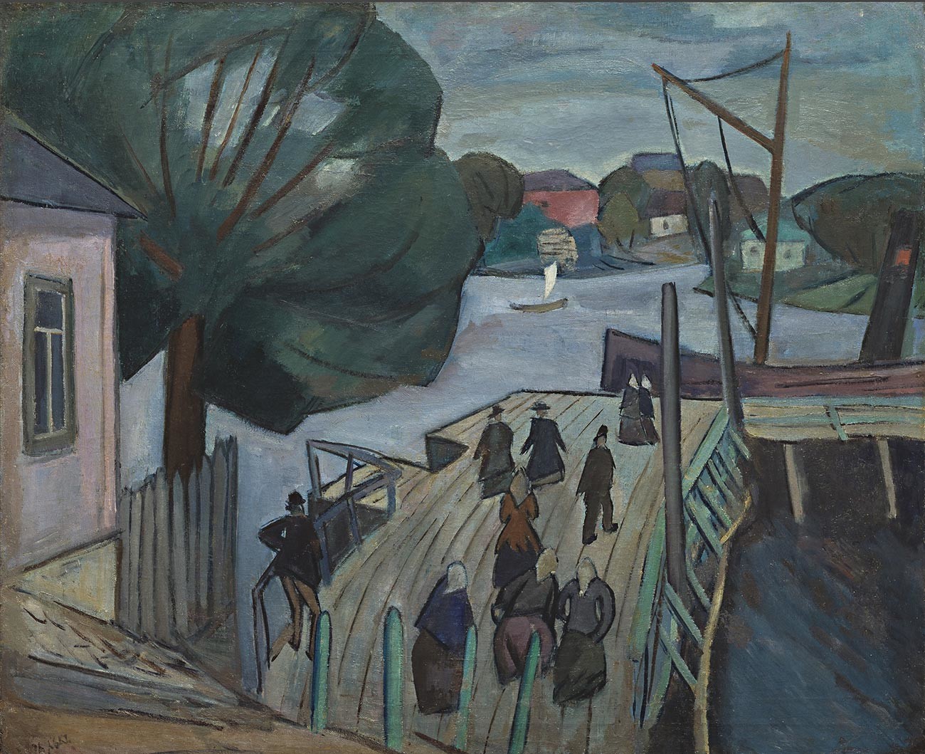 Embarcadère. Jour gris. 1911