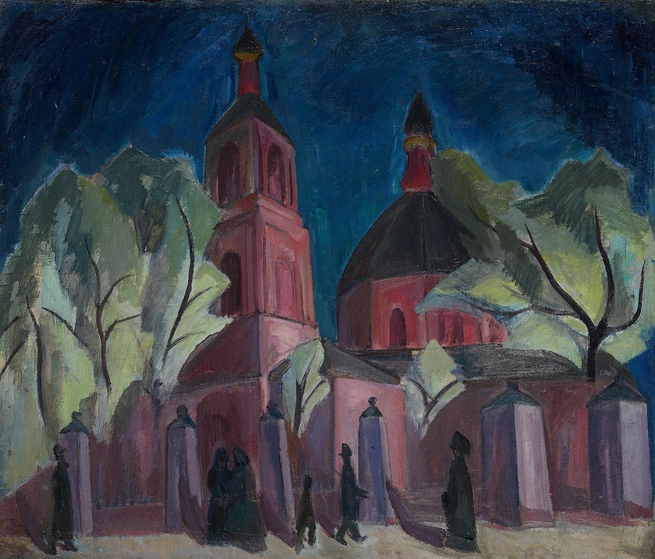 ライラック色の教会、1911〜1912年