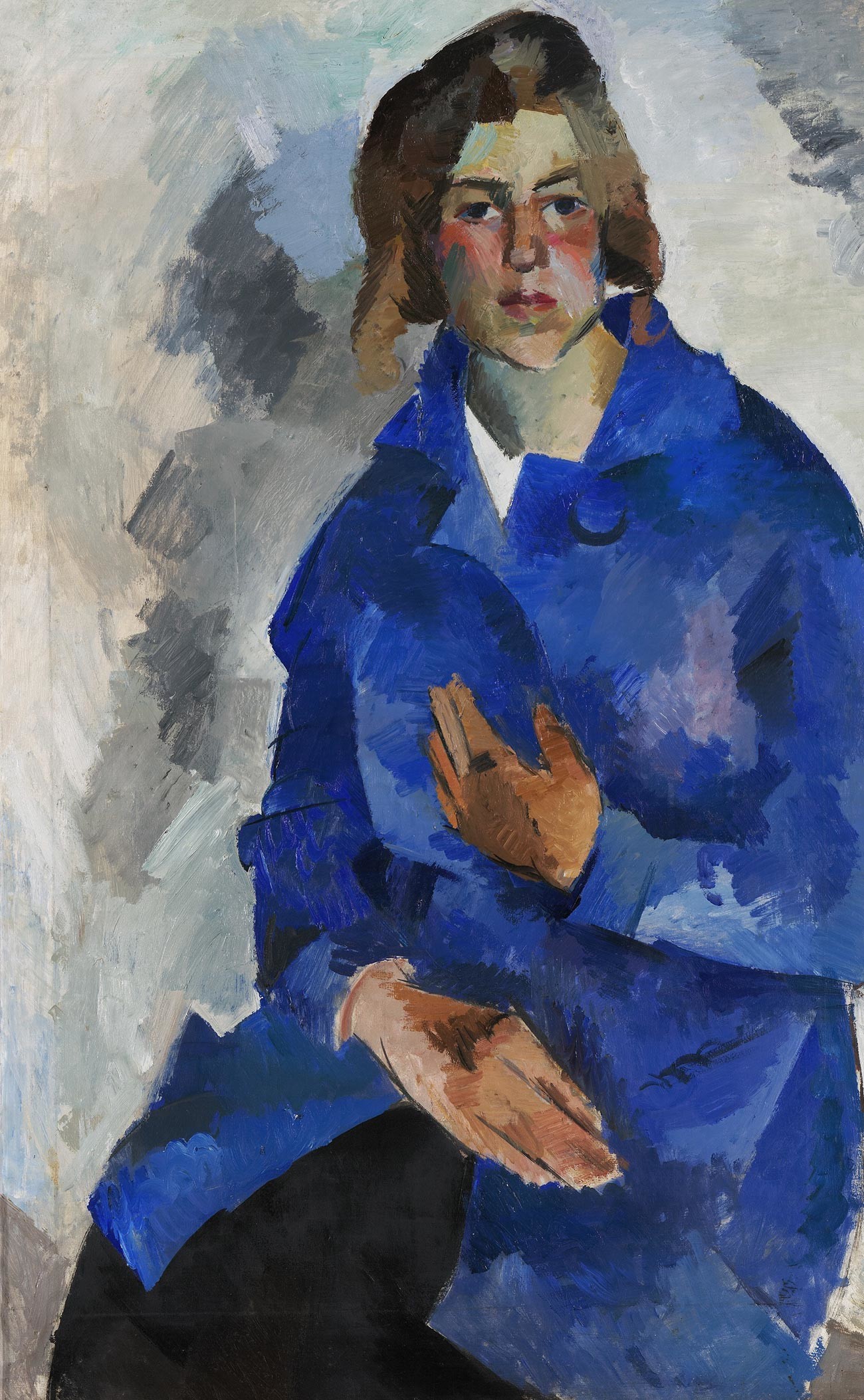 K．K．アレクセーエワの肖像、1919年