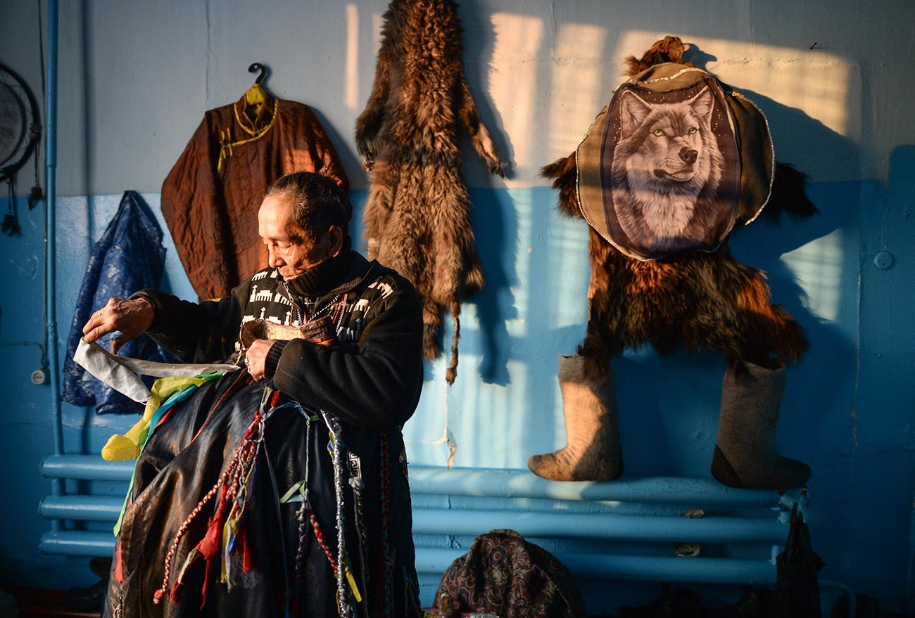 A shaman in Kyzyl.