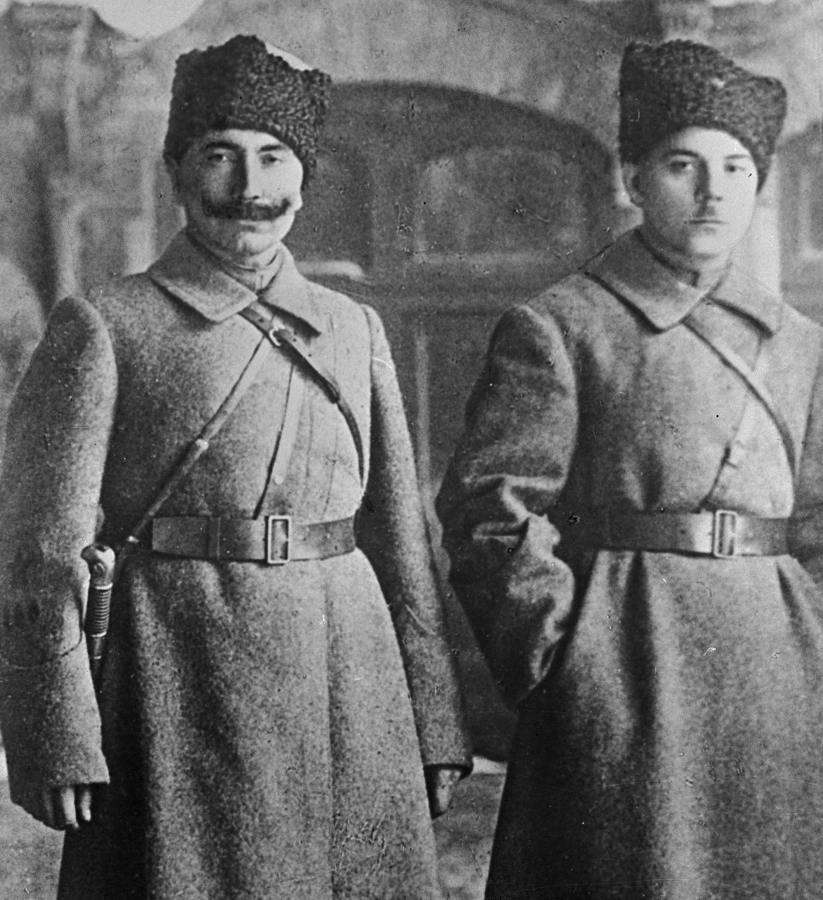 Semyon Budyonny and Kliment Voroshilov in 1918.