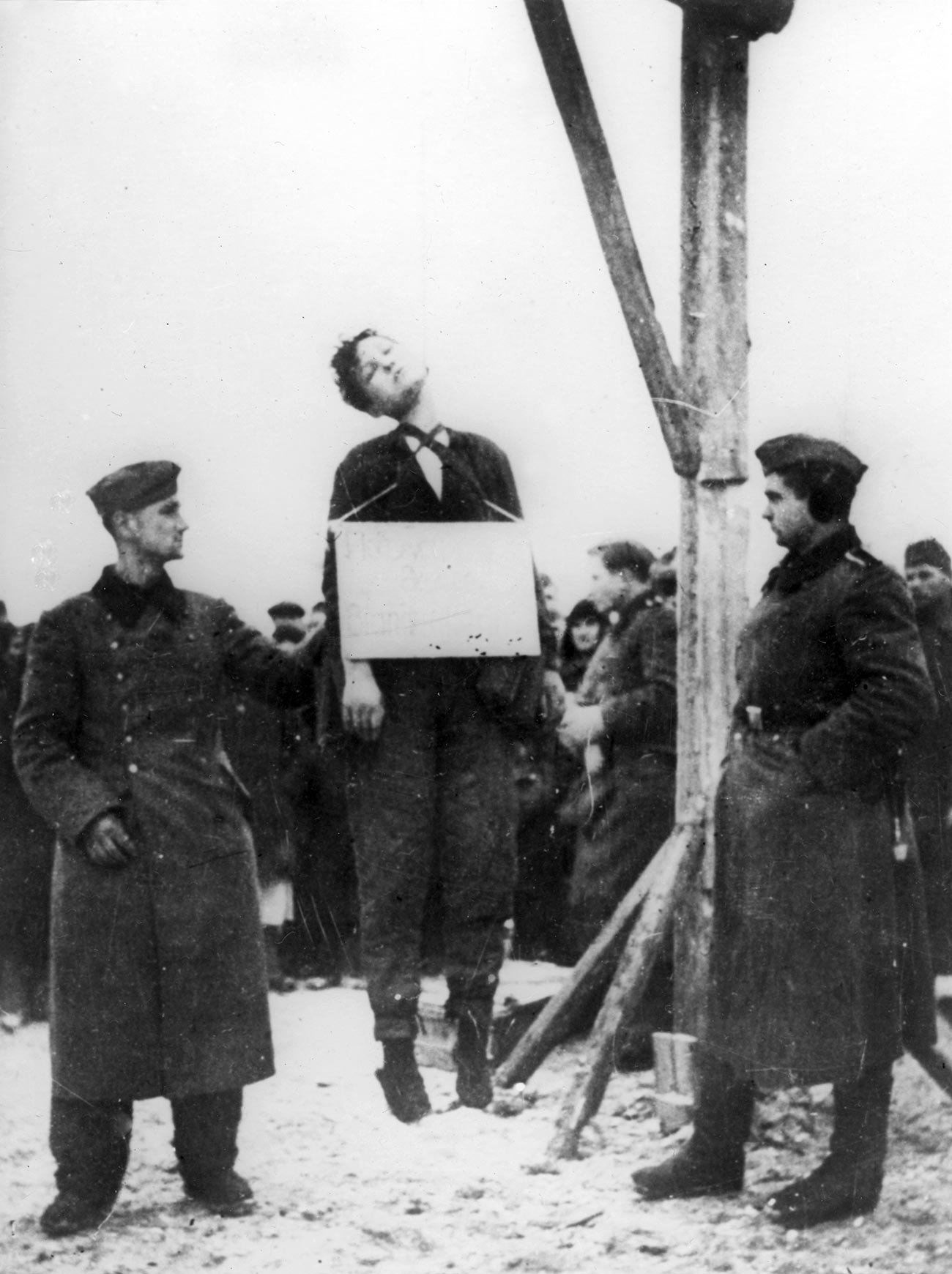 Esecuzione del sabotatore sovietico Zoja Kosmodemjanskaja
