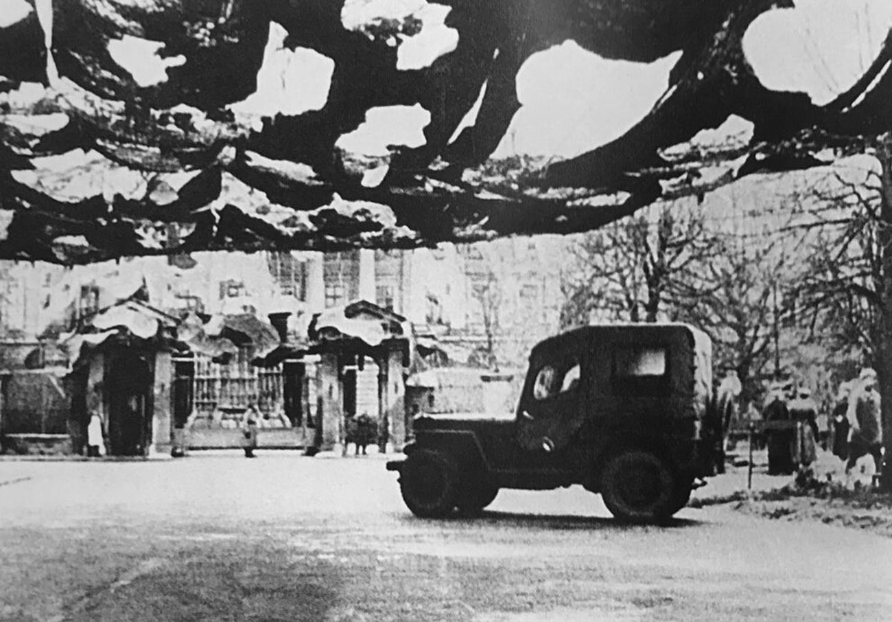 маскировка зданий в москве 1941