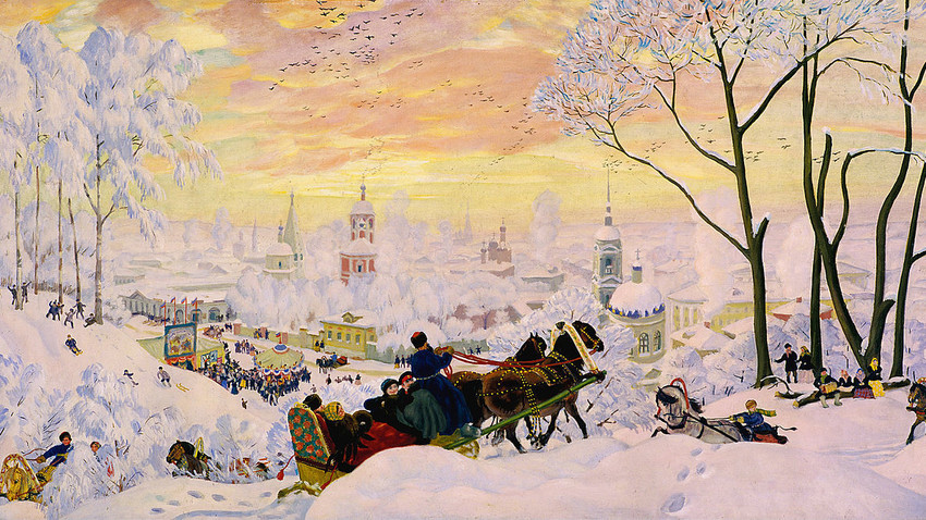 Борис Кустодиев «Масленица», 1916