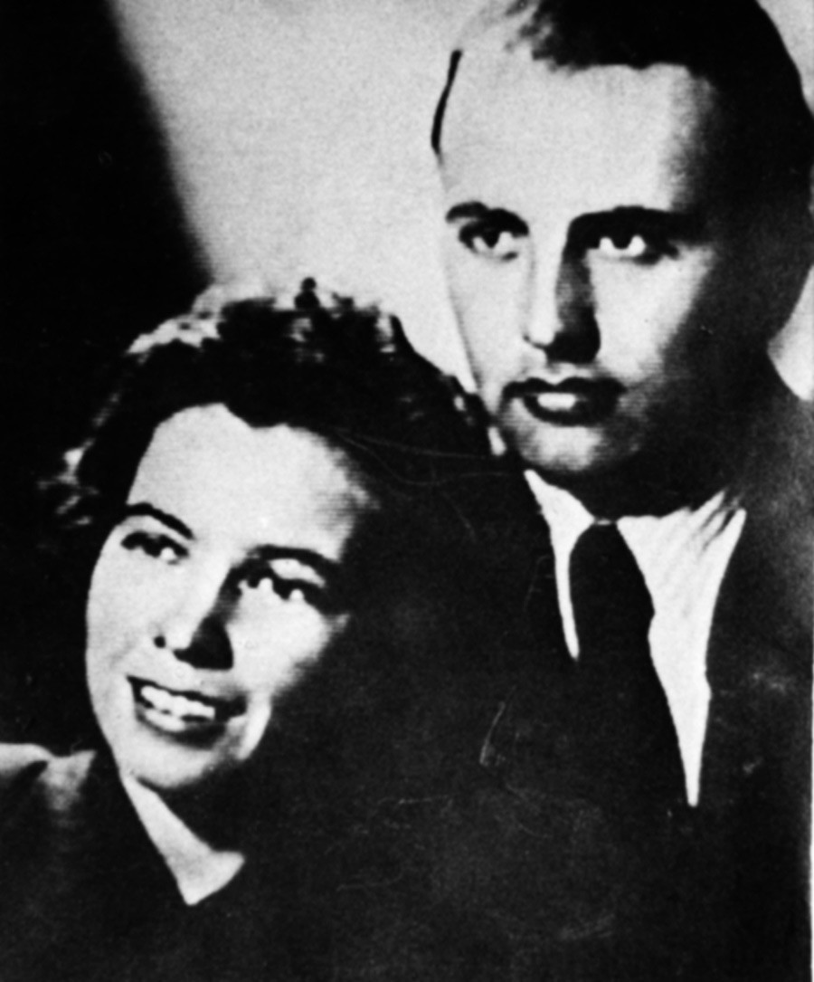 Mikhail e Raisa Gorbachev da giovani
