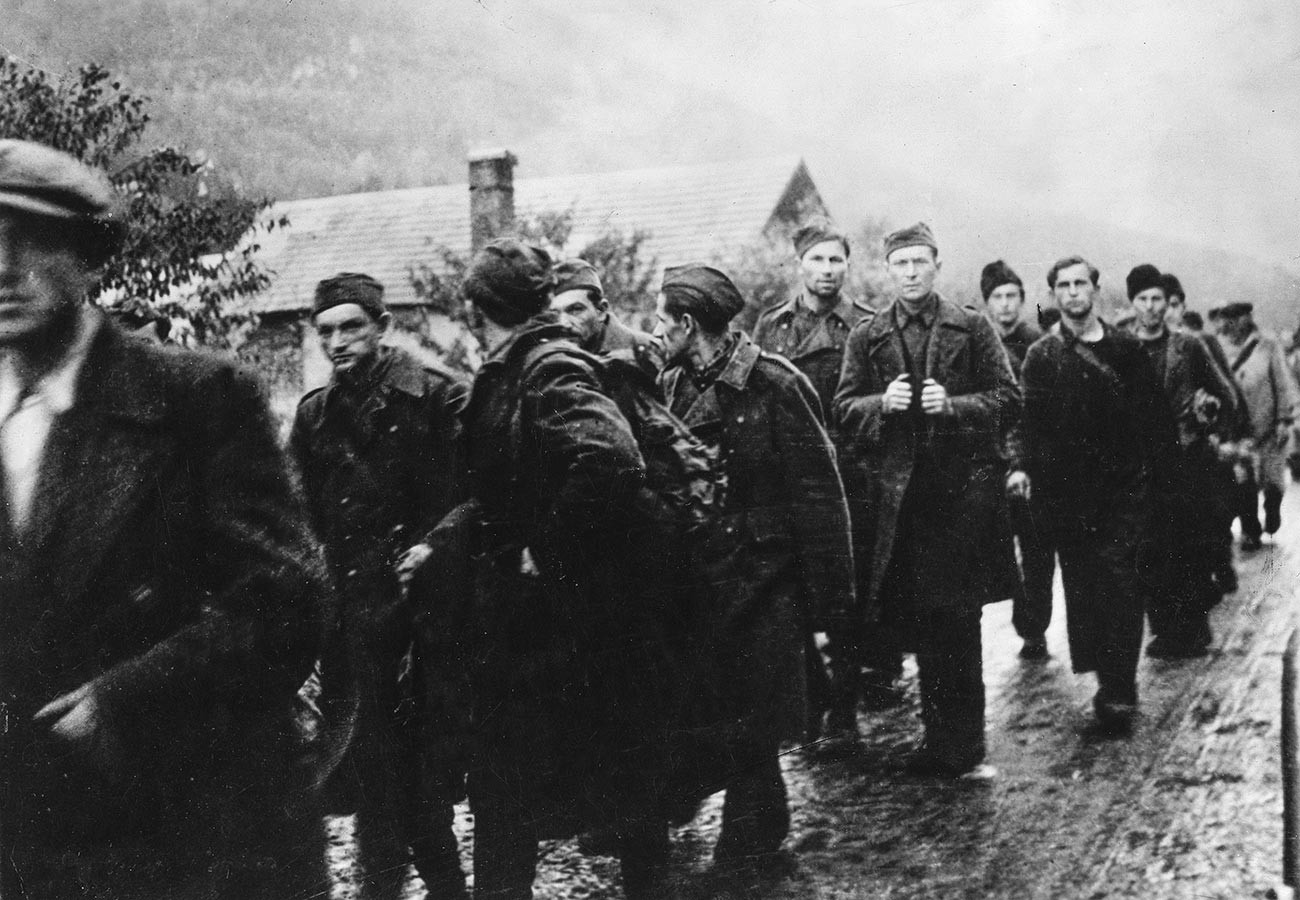 Словачки устанак 1944; Словачки заробљеници.