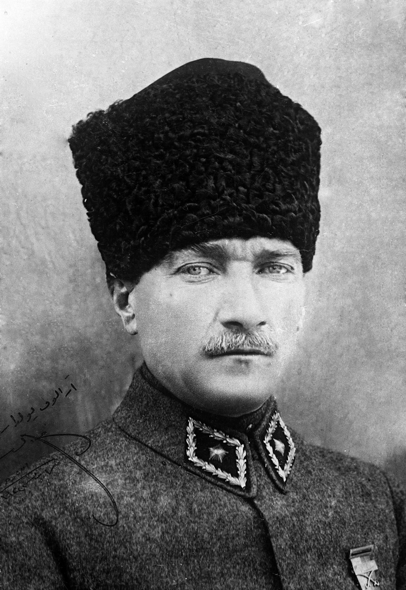 Portrait of Atatürk, gifted to the Soviet envoy to Turkey, Semyon Aralov.