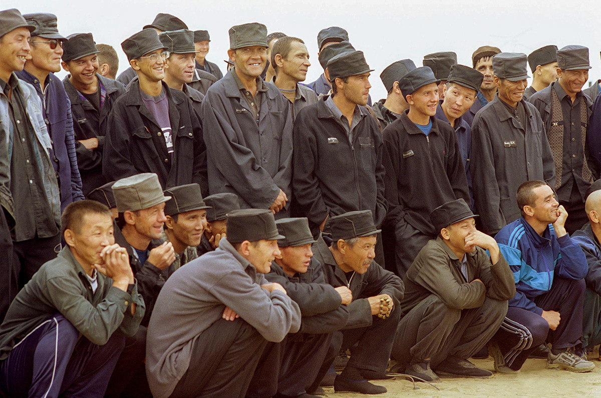 BURYATIA, RUSSIA. Spectators during the sports event for inmates of corrective institutions of the republic.