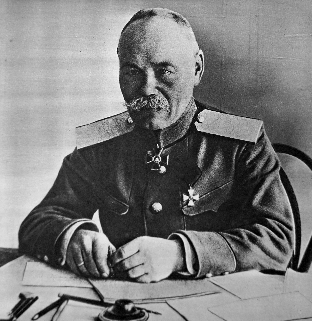 Il generale Michele Alekseev (1857-1918), capo di Stato maggiore dello zar Nicola II
