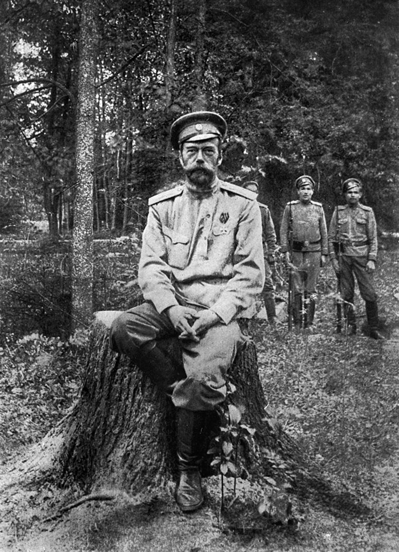 Car Nikolaj II. nakon odricanja od prijestolja. Carsko Selo, proljeće i ljeto 1917. 
