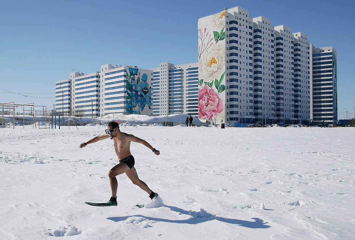 Celebrazioni per la festa della Maslenitsa a Novosibirsk
